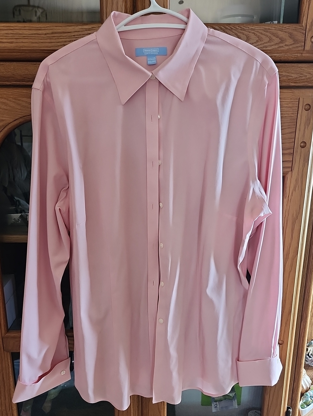 Denver Hayes Women's Long-Sleeve Button-Down Shirt - Light Pink
